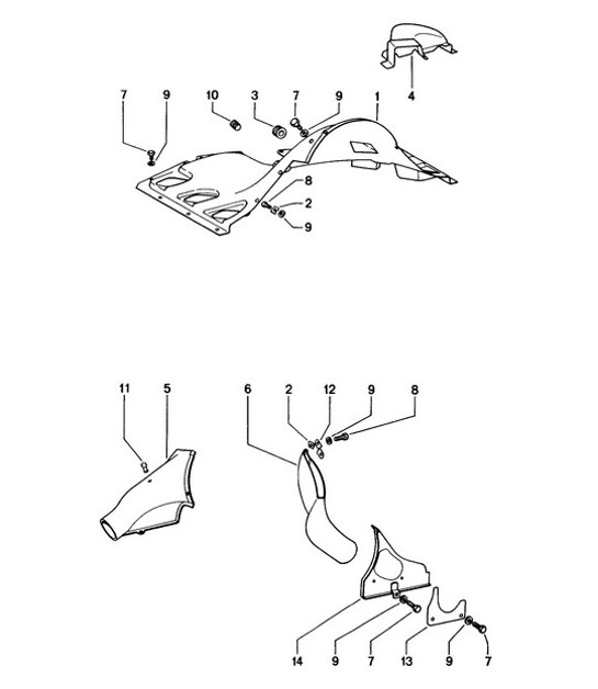 Diagram 105-005 Porsche Cayenne 9PA (955) 2003-2006 Engine