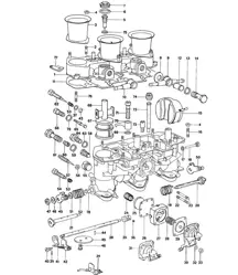 Carburateur / Matériel de réparation / Fournisseur / WEBER - 40 IDTP1 3C - 3C1 - 914-6 1970-76