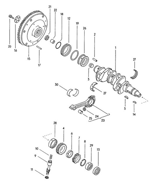 Diagram 112-000 Porsche Cayenne 3.0L Diesel 2007>> Engine