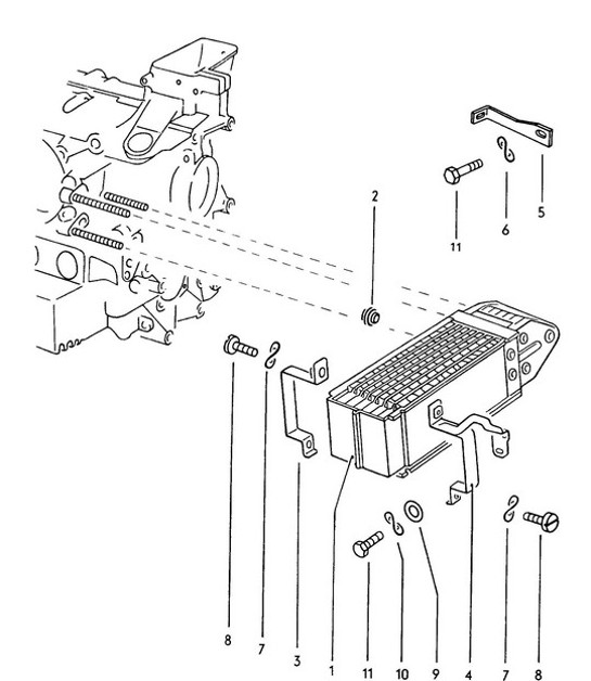 Diagram 114-010 Porsche Cayenne S V8 4.8L Petrol 400HP Engine