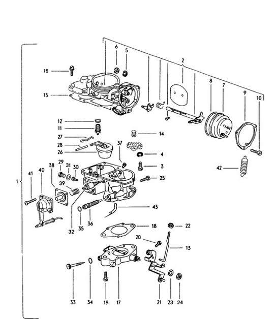 Diagram 117-000 Porsche Cayenne Turbo / Turbo S 4.8L 2007>> Engine