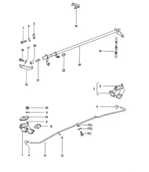 Raccord d'admission / Tuyau d'admission / Arbre de commande 914-1,8V 1970-76
