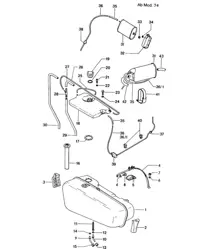 Tanque de combustible 914 1974>> 