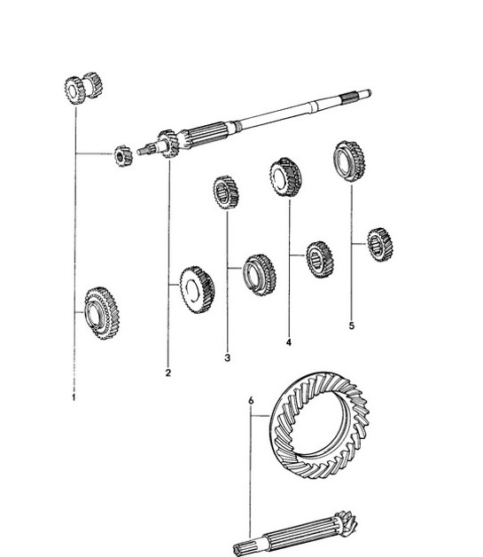 Diagram 303-000 Porsche Cayenne S 4.5L V8 2003>> Transmission