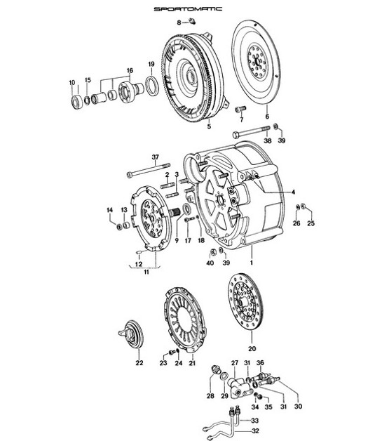 Diagram 307-005 Porsche 911 1965-1968 2.0L / 912 SWB（F） 传播