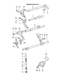 Schaltstangen / Schaltgabeln / Differential 914-6:SPM 1970-76