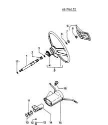 Albero dello sterzo / Volante / Interruttore piantone sterzo 914 1972>>