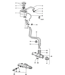 Bremsflüssigkeitsbehälter / Hauptbremszylinder 914 1970-76