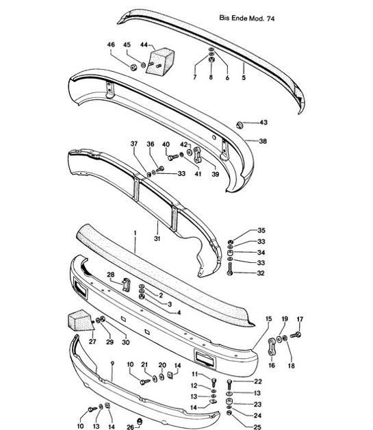 Diagram 802-000 Porsche 996 C2 3.4L 1997-08/01 Body