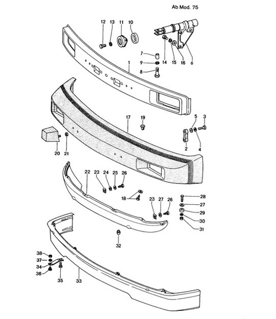 Diagram 802-005 Porsche 996 C2 3.4L 1997-08/01 Body