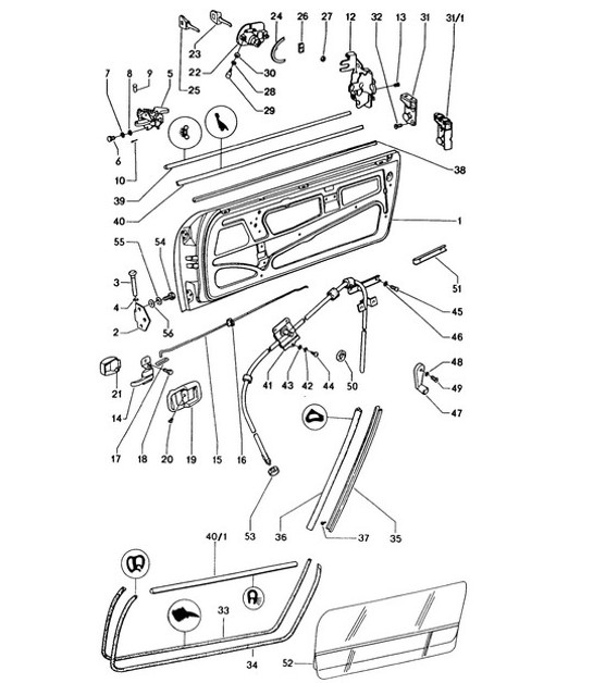 Diagram 804-000 Porsche 997 (911) MK1 2005-2008 Body