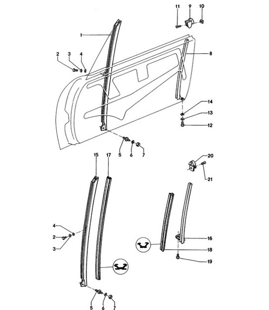 Diagram 804-010 Porsche Cayenne S 4.5L V8 2003>> Body