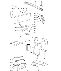 Interior equipment - Rear - 914 1970-76