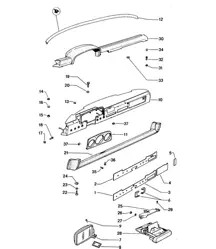 Salpicadero / Espejo retrovisor exterior 914 1970-76