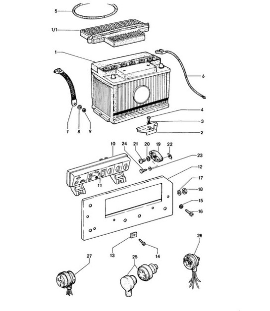 Diagram 902-000 Porsche Cayenne S 4.5L V8 2003>> Electrical equipment