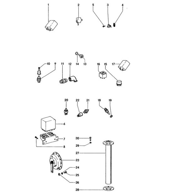 Diagram 903-005 Porsche Boxster Spyder 3.8L 2016 Electrical equipment
