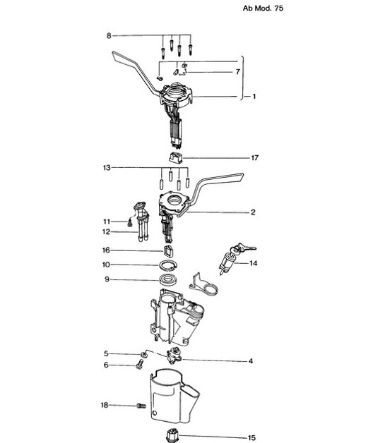 Diagram 903-025 Porsche Cayenne Turbo V8 4.8L Petrol 500HP Electrical equipment