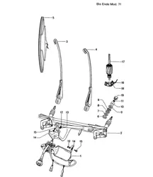Windscreen wiper system 914-6  >>1971