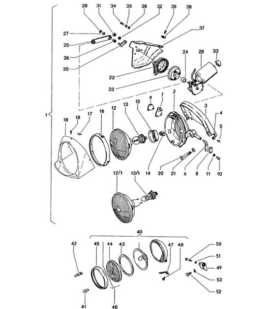 Diagram 905-000 Porsche 918 Spyder 2014-2015 