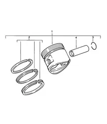 Piston / Piston rings 924 1976-79