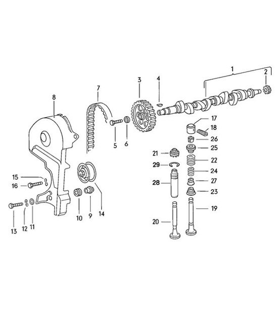 Diagram 103-005 Porsche Cayenne Turbo 4.5L 2003>> Engine