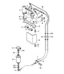 Fuel system - (F >>92461 04800) - 924 1976-79 Fuel system - (F >>92461 04800) - 924 1976-79