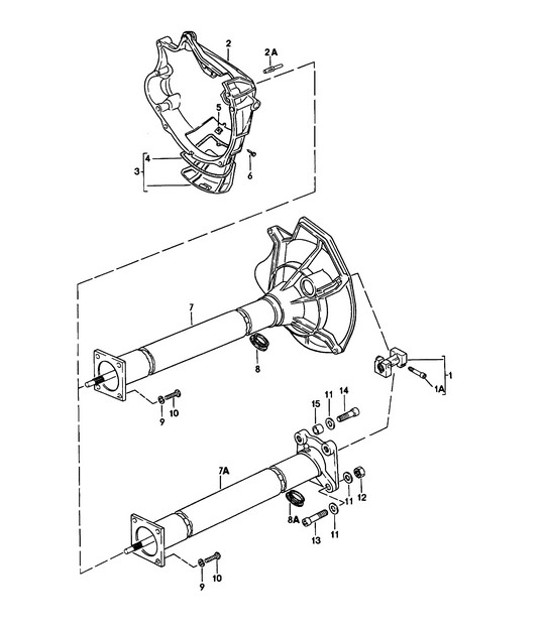 Diagram 301-000 Porsche 356 (1950-1965) Transmission