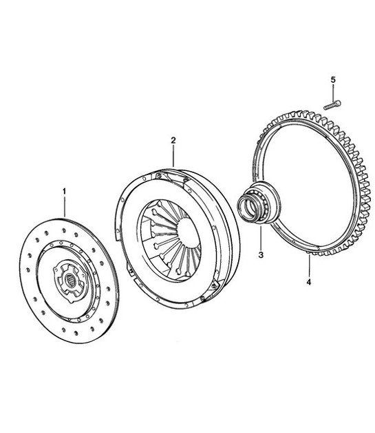 Diagram 301-015 Porsche Cayman 2.7L 987C 2006-08 Transmission