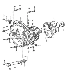 Caja de cambios de repuesto / Caja de cambios / 4 velocidades 924 1976-79
