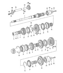 Engrenages et arbres / 4 vitesses 924 1976-79