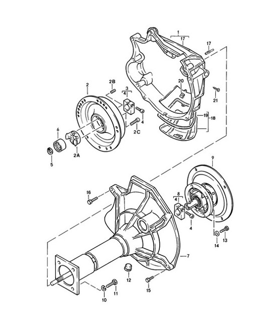 Diagram 307-000 Porsche Cayenne 92A (958) 2010-2017 Transmission