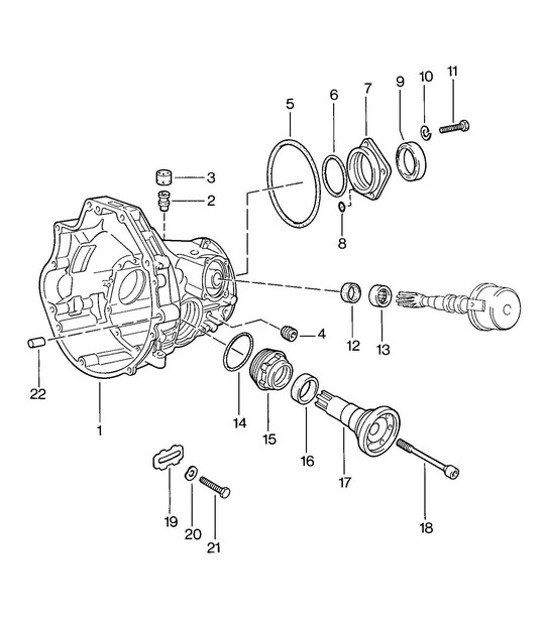 Diagram 308-000 Porsche Cayenne 3.2L V6 2003>> Transmission