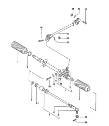 Boîtier de direction / Biellette de direction 924 1976-79