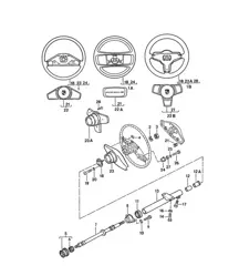 Lenkrad / Lenksäule 924 1976-79