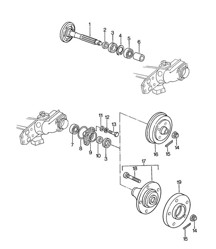 Albero ruota posteriore / Lubrificanti 924 1976-79 Albero ruota posteriore / Lubrificanti 924 1976-79