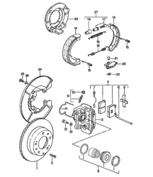 Frein à disque / Pont arrière 924 Turbo 1976-79