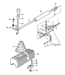 Mécanisme de changement de vitesse / Transmission manuelle 924 1976-79