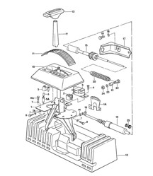 Shift mechanism / Automatic transmission 924 1976-79 Shift mechanism / Automatic transmission 924 1976-79