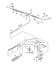 Leva freno di stazionamento 924 1976-79