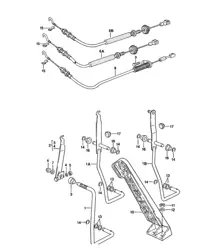 Pédale d'accélérateur / Câble d'accélérateur 924 1976-89