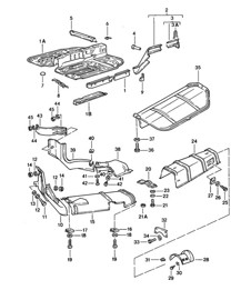Elemento laterale / Scudo termico 924 1976-79 Elemento laterale / Scudo termico 924 1976-79