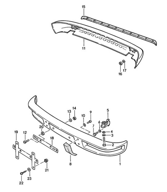 Diagram 802-000 Porsche 924 (1977-1988) Body
