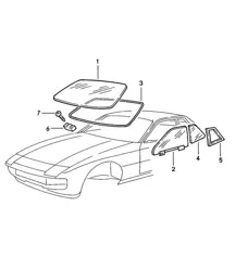 Window glazing 924 1976-79