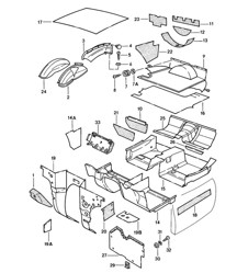 Linings / Carpet - FRONT - 924 1976-79