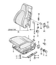 Asiento delantero / Piezas sueltas 924 1976-79