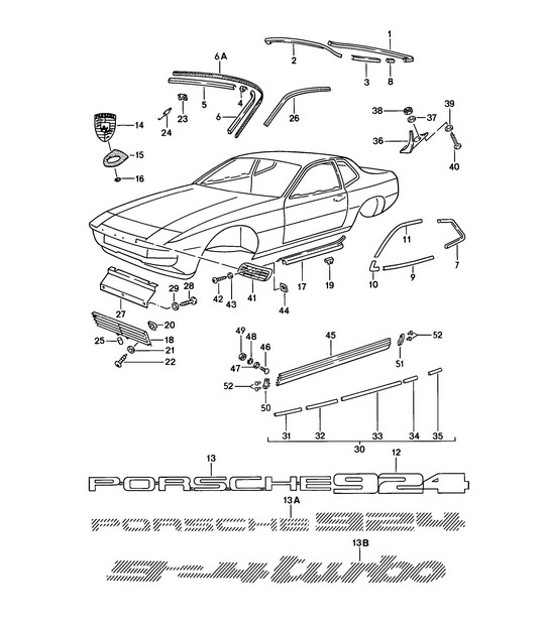 Diagram 810-000 Porsche Panamera 4 E-Hybrid 2.9L V6 