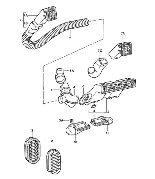 Diagram 813-005 Porsche 924S 2.5L 1986-87 