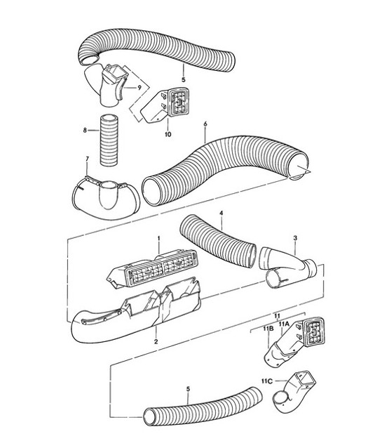 Diagram 813-010 Porsche Cayman S 3.4L 987C 2005-08 Body