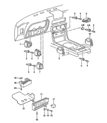 Interrupteur / Boîte à fusibles / Relais 924 1976-79