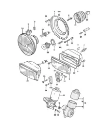 Headlamp / Electric motor / Pop-up headlight  924 1976-79